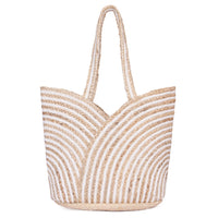 Nature's Carryall Recycled Jute Tote Bag Organic Multicolor | LB-666
