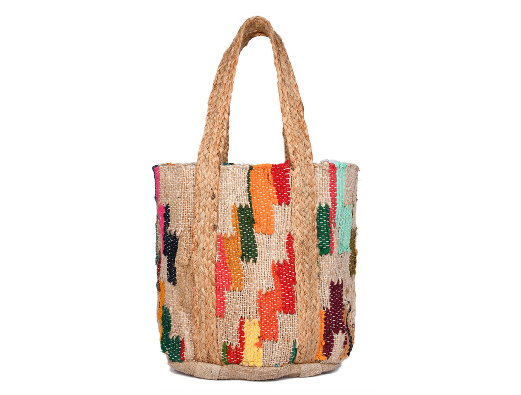 Desert Sunset Jute Tote Bag