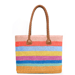 Bianca Raffia Chic Crochet Tote: Stylish and Functional Tote bag