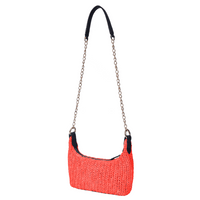 Elara Raffia Chic Crossbody: Stylish & Versatile in Single Color