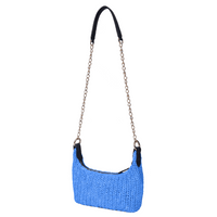Elara Raffia Chic Crossbody: Stylish & Versatile in Single Color