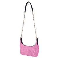 Elara Raffia Chic Crossbody: Stylish & Versatile in Single Color