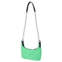 Elara Raffia Chic Crossbody: Stylish & Versatile in Single Color
