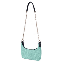 Elara Raffia Chic Crossbody: Stylish & Versatile in Single Color