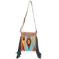 Dallas Kilim Leather Crossbody Bag | LB-644