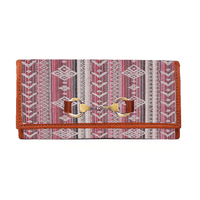 Dakota Jacquard and Leather Wallet - Tan