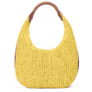 San Jose Raffia Solid Hobo Bag | LB-606Solid