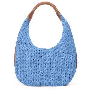San Jose Raffia Solid Hobo Bag | LB-606Solid
