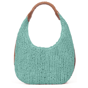 San Jose Raffia Solid Hobo Bag | LB-606Solid
