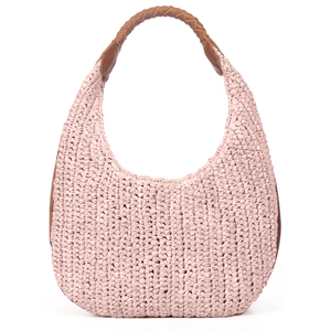 San Jose Raffia Solid Hobo Bag | LB-606Solid