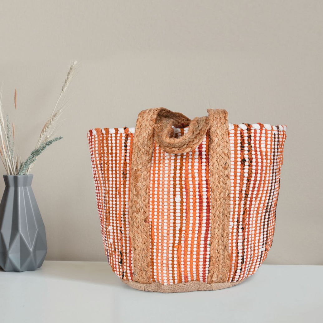 Midnight Waves Jute Tote Bag