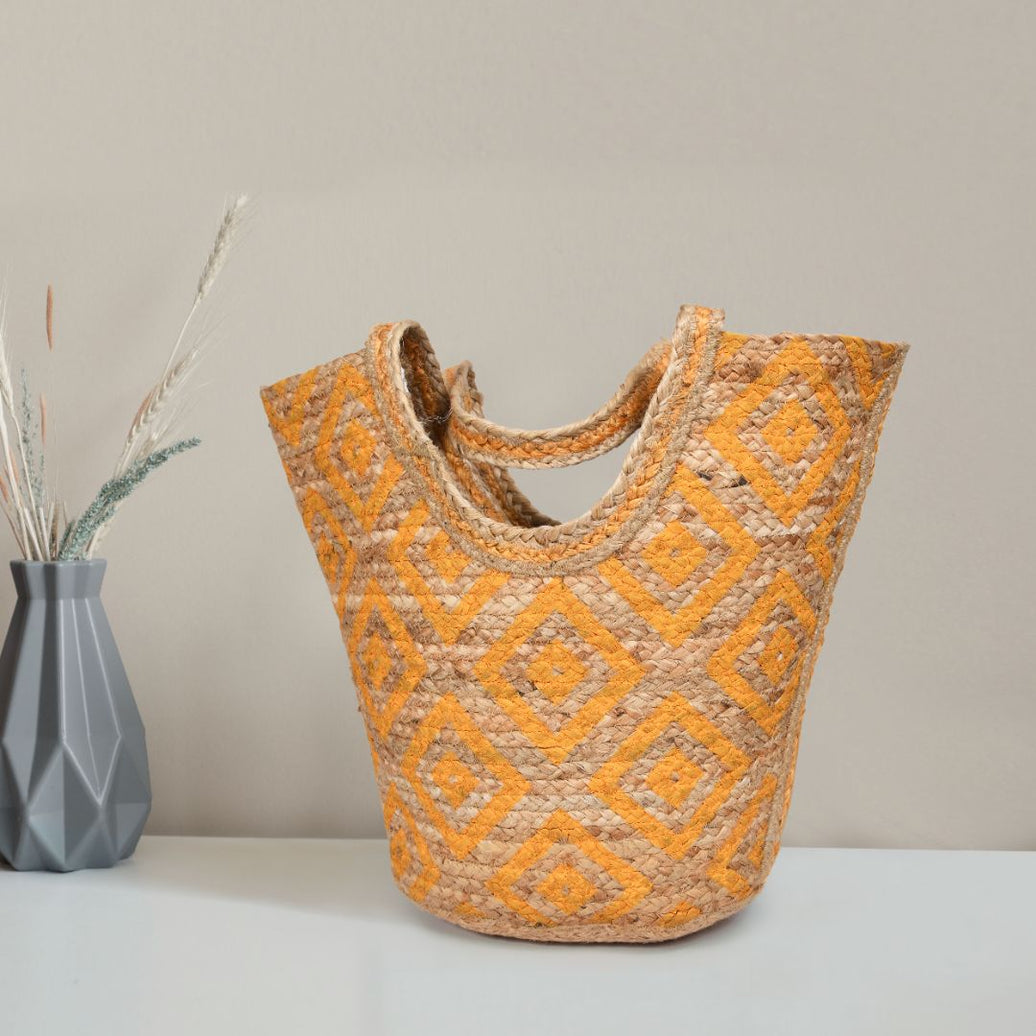 Eco Luxe Tote  Organic Jute Tote Bag