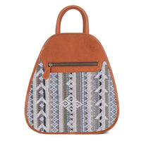 Hampshire Backpack Jacquard with Leather - Tan