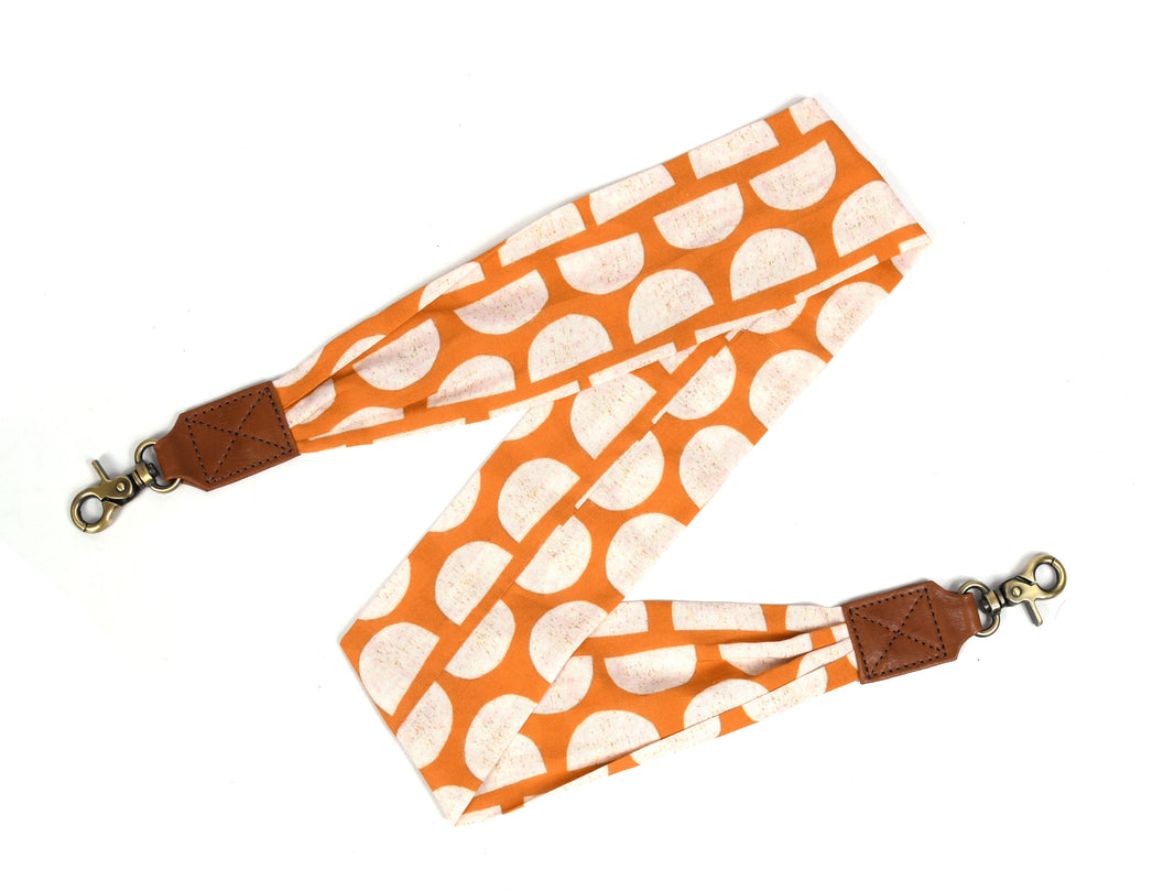 Orange Geometric Bag Strap
