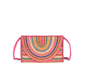Sassy Sleek Jute Crossbody Bag | LB-700