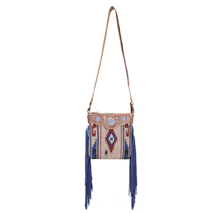 Dual Tooling Western Leather Crossbody | LB-648