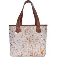 Sacramento Leather Hair on Tote Bag