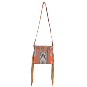 Dual Tooling Western Leather Crossbody | LB-648