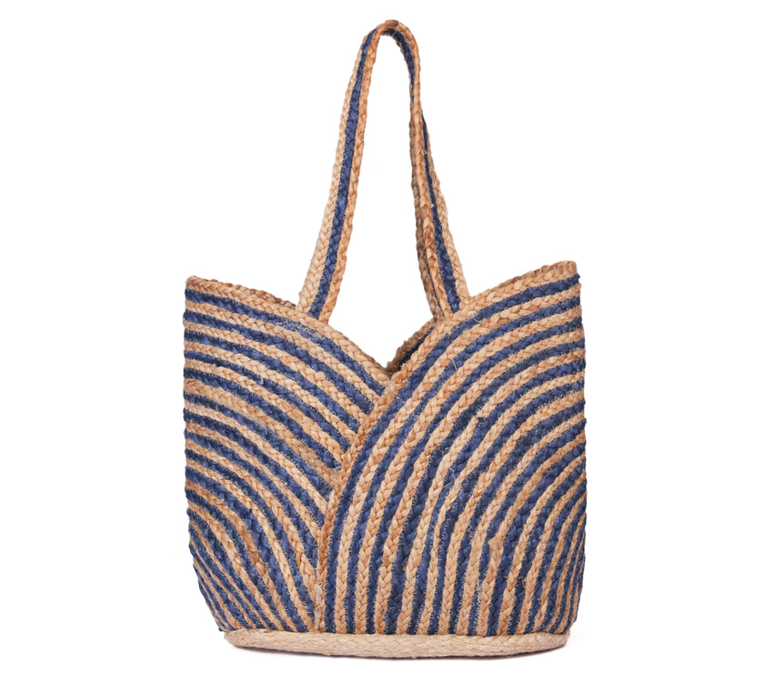 Nature's Carryall Recycled Jute Tote Bag Organic Multicolor | LB-666