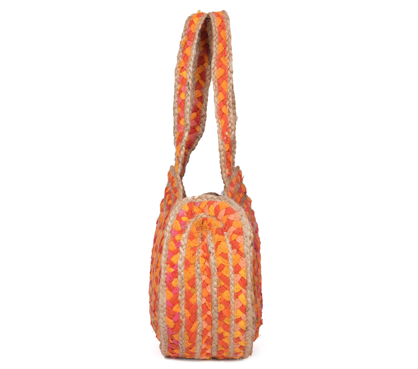 EcoChic Organic Jute Round Handbag