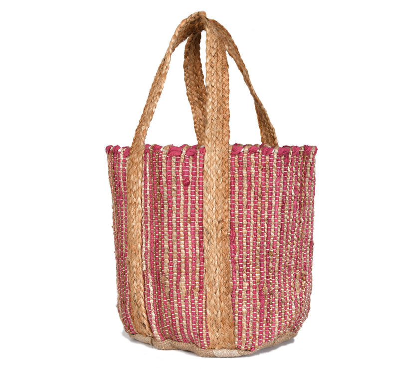 Tropical Breeze Jute Tote Bag