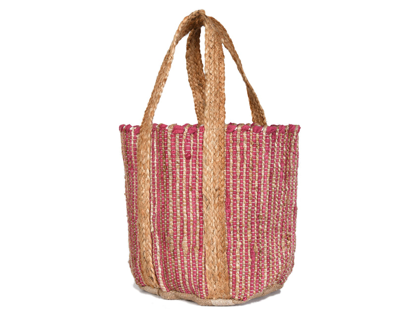 Tropical Breeze Jute Tote Bag