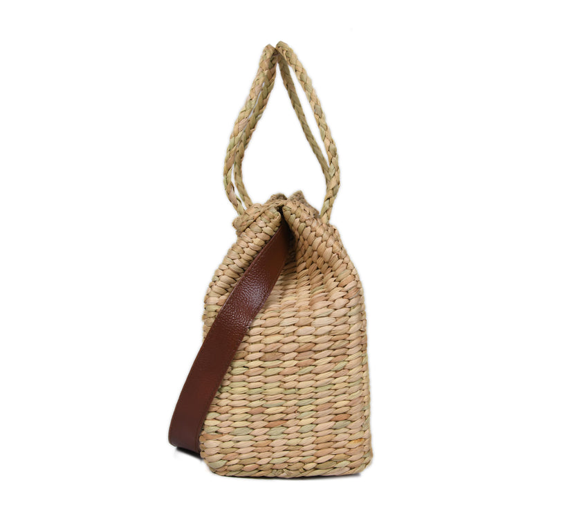 Nature Nest Shopper Handwoven Embroidered Handbag