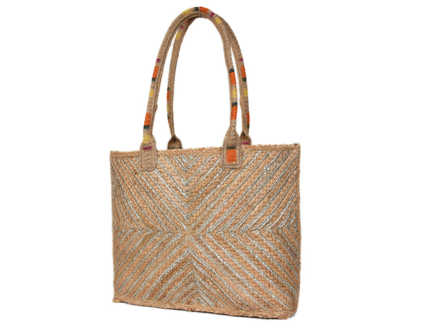 Western Style Jute Totes Bags for Women