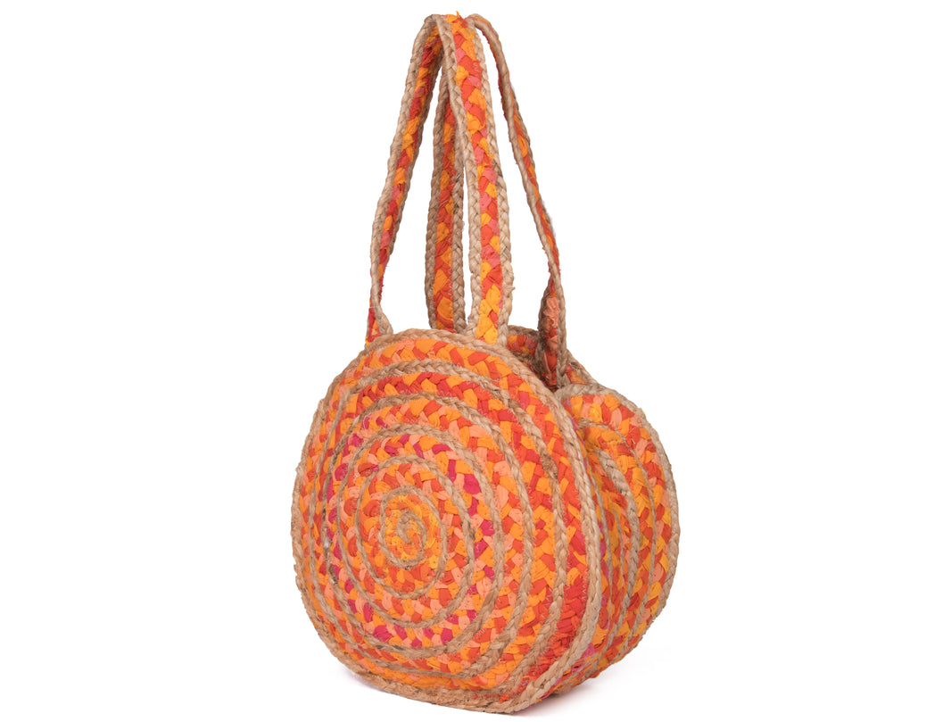 EcoChic Organic Jute Round Handbag