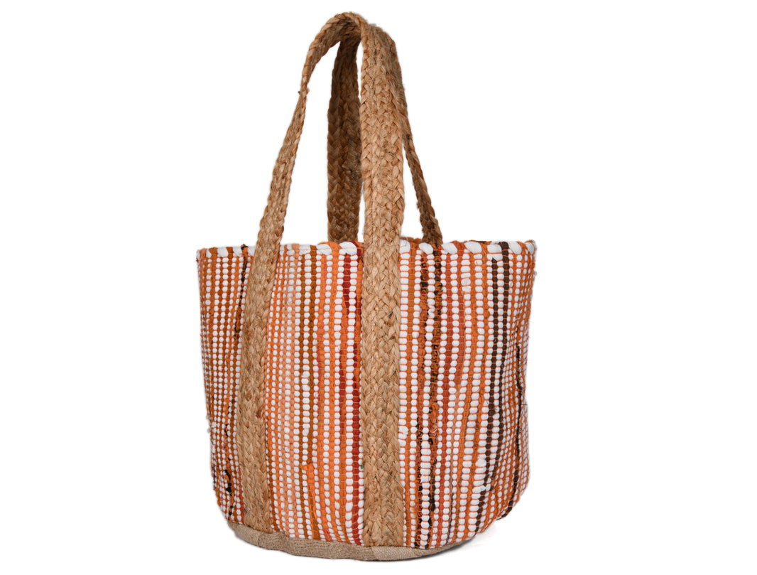 Midnight Waves Jute Tote Bag