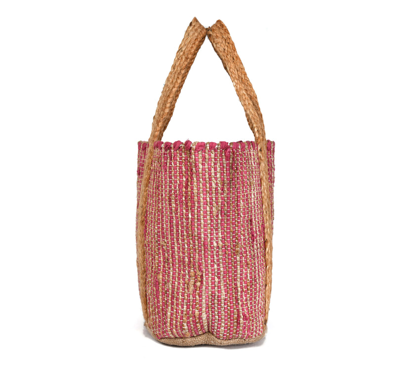 Tropical Breeze Jute Tote Bag