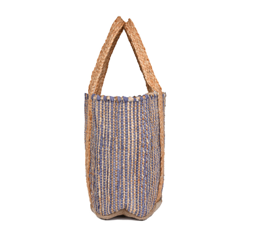 Tropical Breeze Jute Tote Bag