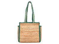 Urban Eco Jute  Tote Bags - Turquoise