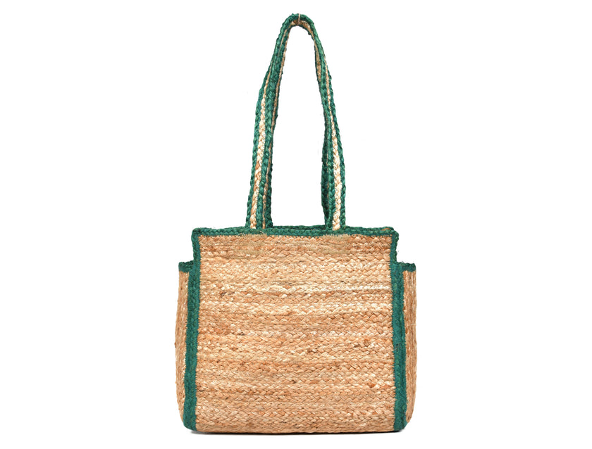 Urban Eco Jute  Tote Bags - Turquoise