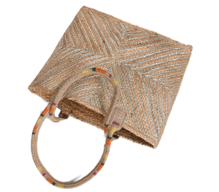 Western Style Jute Totes Bags for Women