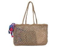 Woven Jute Tote Bag - Love | LB - 858