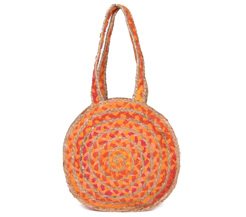 EcoChic Organic Jute Round Handbag