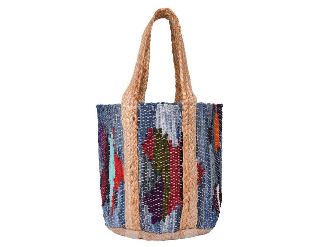 Jute Tote Bag  - Dark Blue