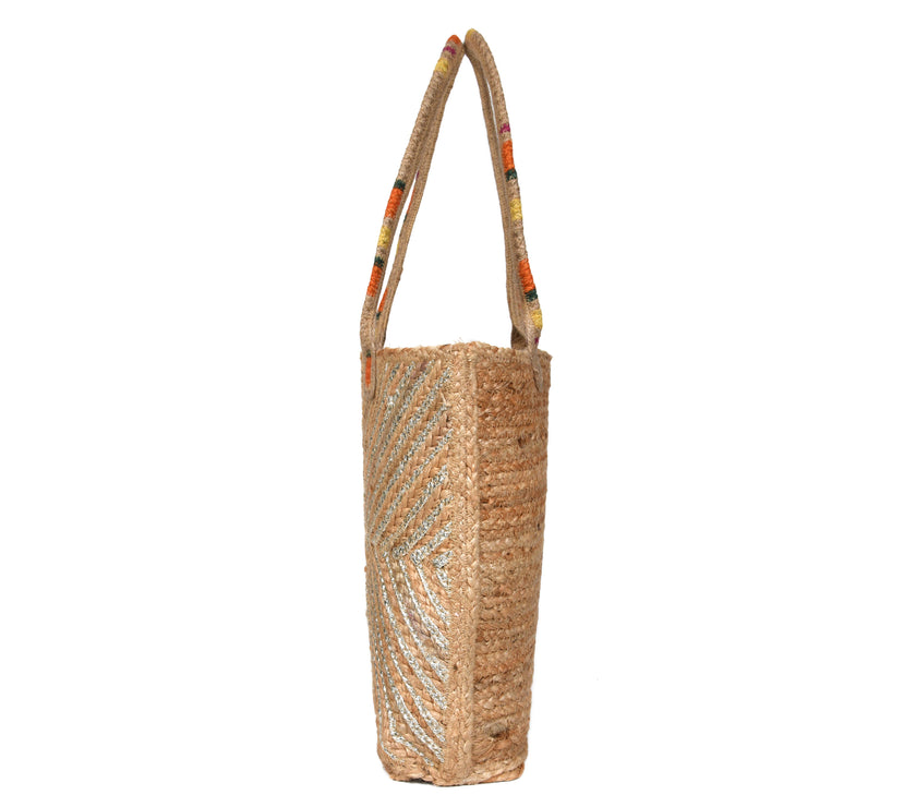 Western Style Jute Totes Bags for Women