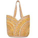 Nature's Carryall Recycled Jute Tote Bag Organic Multicolor | LB-666