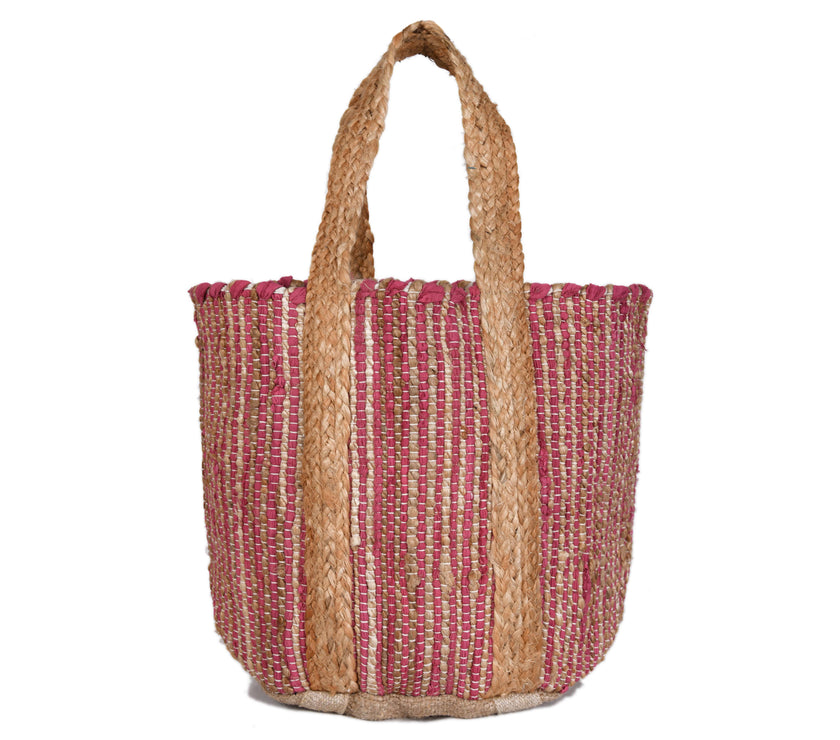 Tropical Breeze Jute Tote Bag