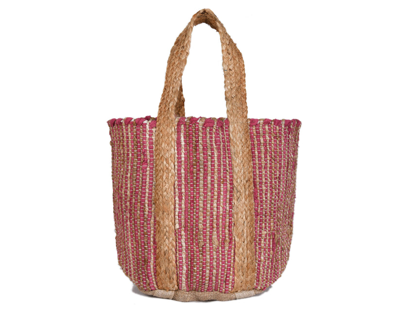 Tropical Breeze Jute Tote Bag