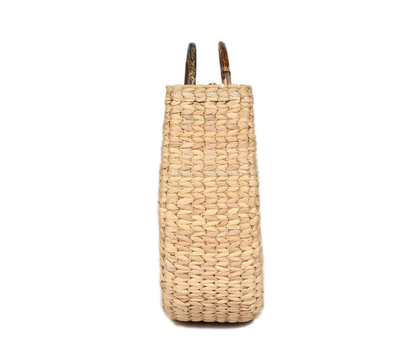 Nature Nest Shopper Handwoven Embroidered Handbag - LB848