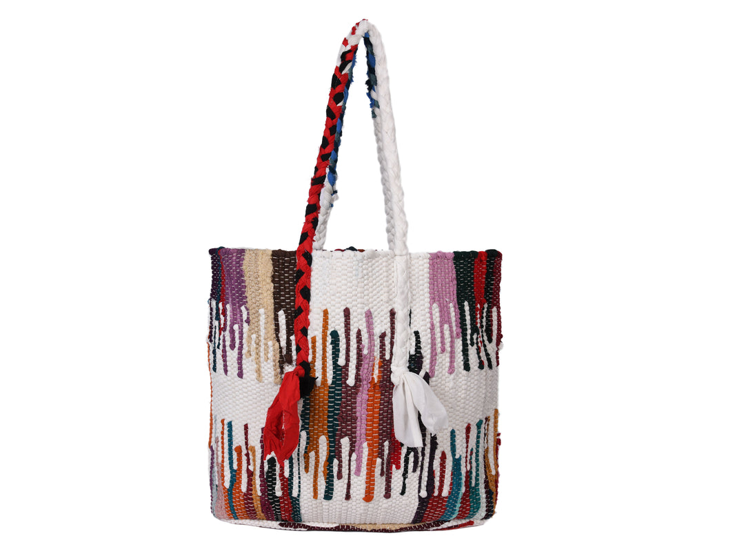 Jute Tote Bag  - Multicolor