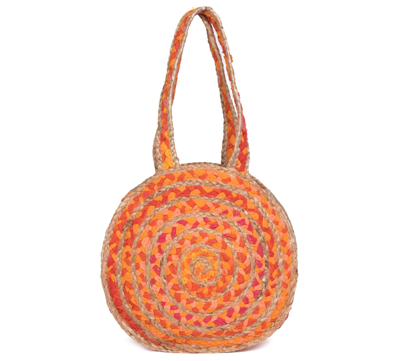 EcoChic Organic Jute Round Handbag