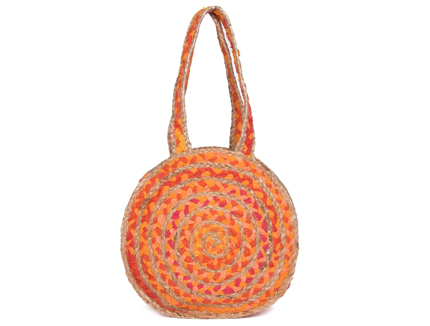 EcoChic Organic Jute Round Handbag