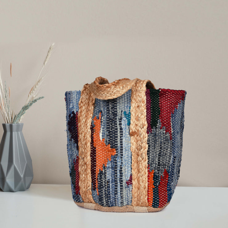 Jute Tote Bag  - Dark Blue