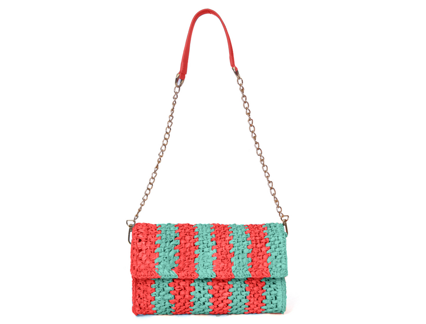 Elowen Raffia Versa Carry Clutch