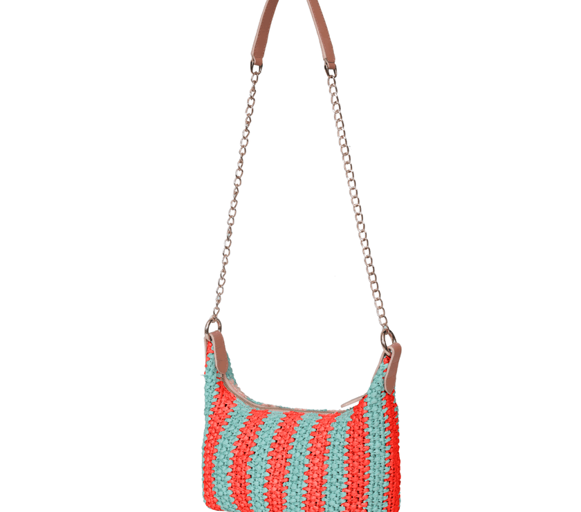 Elara Raffia Chic  Crossbody