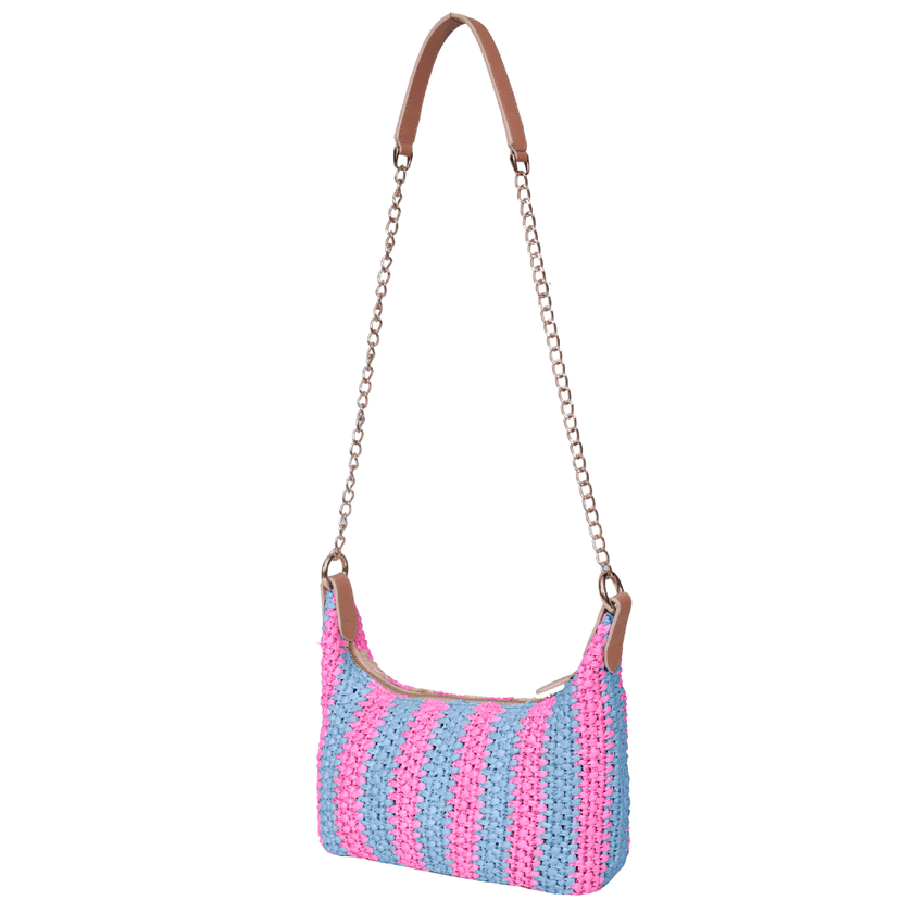 Elara Raffia Chic  Crossbody